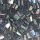 Abalorios Miyuki tila 5x5mm - Dark grey rainbow luster TL-2440D